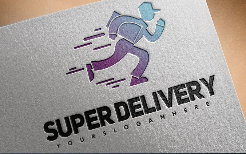 Super Delivery Logo Vorlage
