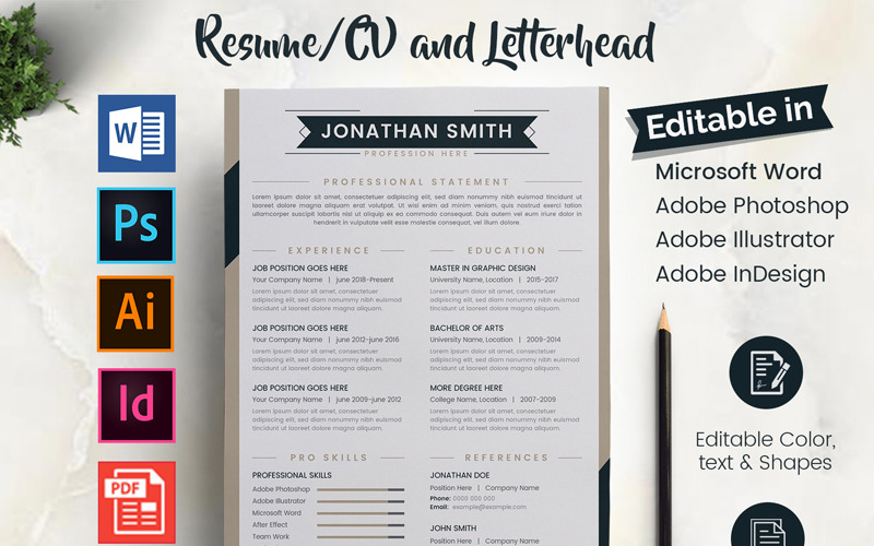 Download Резюме "Cristal Letterhead Resume Template" / Cristal Letterhead Resume Template - Резюме на тему графика a4 clean letterhead resume colorful cv design designer document docx eps job microsoft professsional curriculum resumetemplate psdresume photoshopresume creative editable