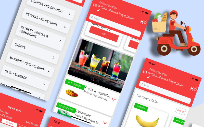 Ionic 4 Grocery Shopping App Template