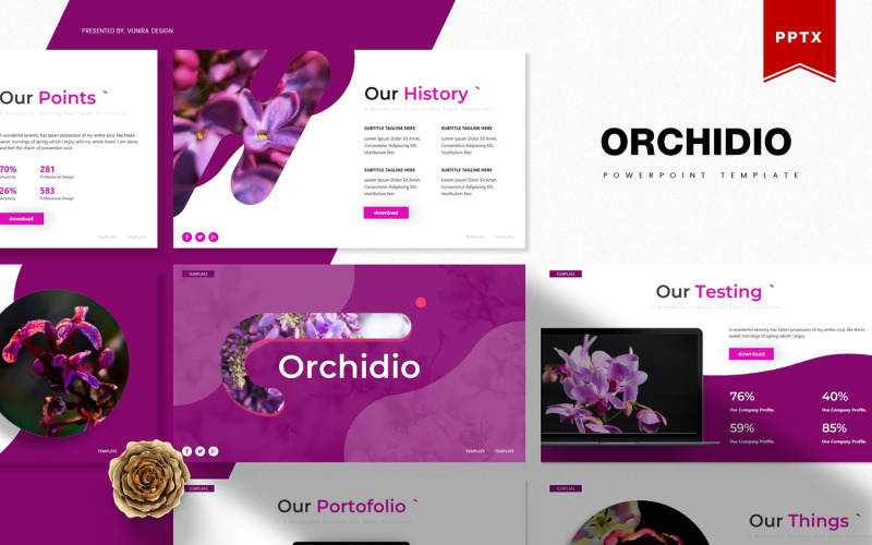 Orchidee | PowerPoint-sjabloon
