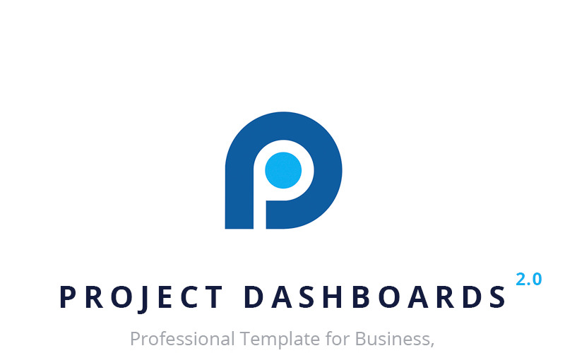 PowerPoint 模板的项目仪表板 2.0