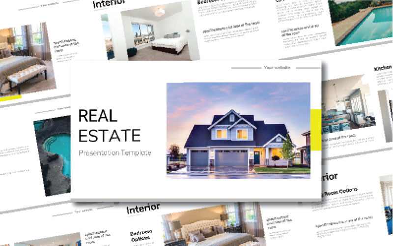 Real Estate Power Point Template PowerPoint template