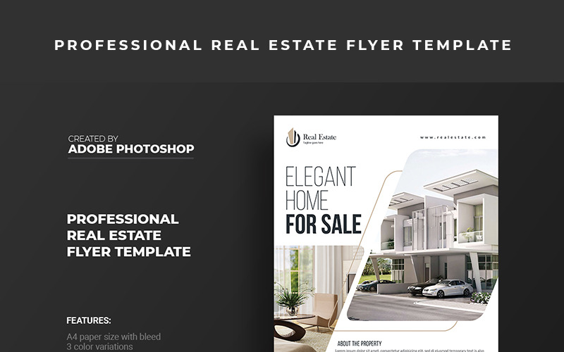 Download Фирменный стиль "Elegant Real Estate Flyer - Corporate Identity Template" / Elegant Real Estate Flyer - Corporate Identity Template - Фирменный стиль на тему графика advert,advertisement,agent,business,flyer,corporate,green,home,homeowner,magazine,ad,marketing,photoshop,promotion,property,purple,real,estate,template,real-estate