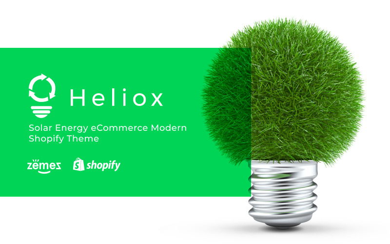 Helios - Сучасна тема Shopify для електронної комерції Solar Energy