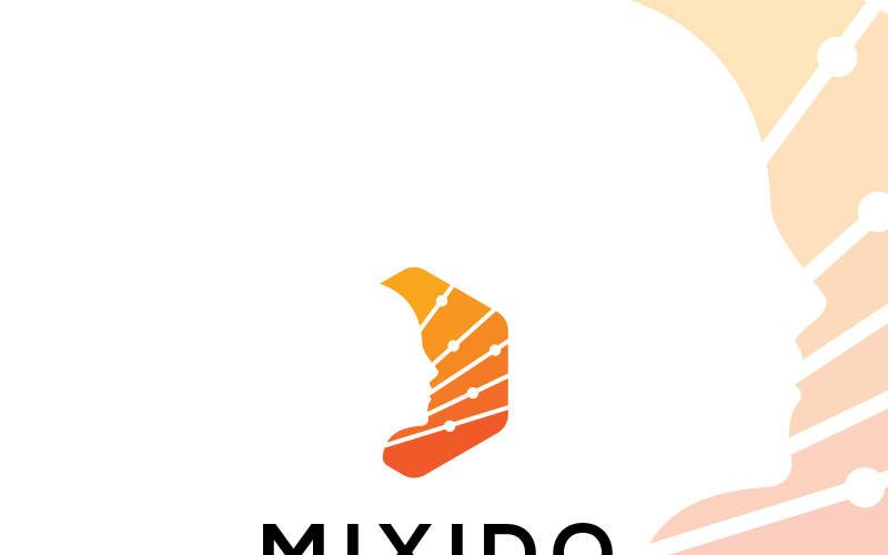 Download Шаблон логотипа "Mixido Logo Template" / Mixido Logo Template - Шаблон логотипа на тему графика 