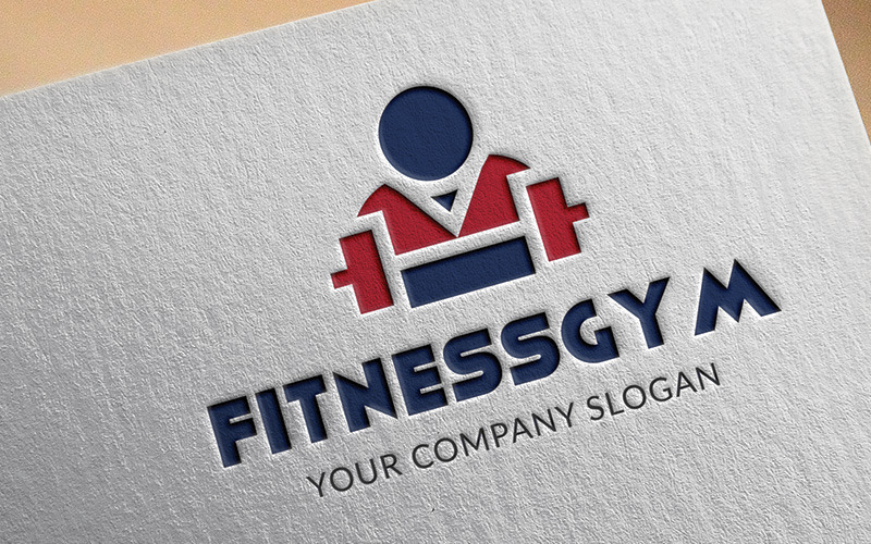 Modelo de logotipo da Fitnessgym