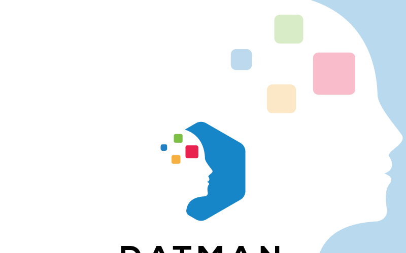 Plantilla de logotipo de Datman