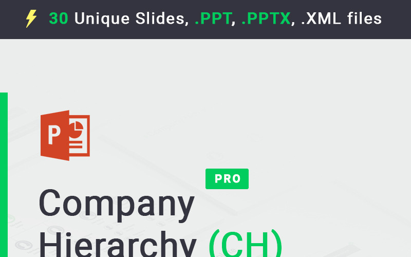PowerPoint-Vorlage für die Unternehmenshierarchie