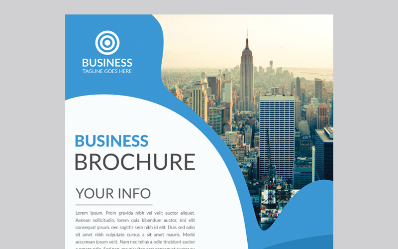 Brochure commerciale - Modèle d'identité d'entreprise