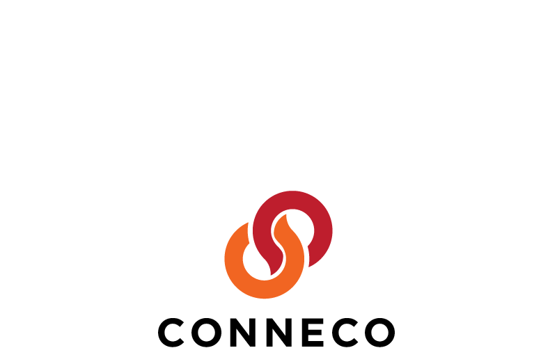 Download Шаблон логотипа "Conneco Logo Template" / Conneco Logo Template - Шаблон логотипа на тему графика 