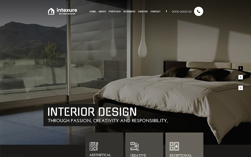 Intexure - PSD šablona Interiérový design