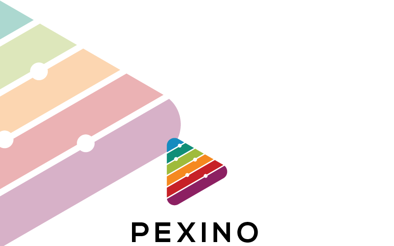 Download Шаблон логотипа "Pexino Logo Template" / Pexino Logo Template - Шаблон логотипа на тему графика 