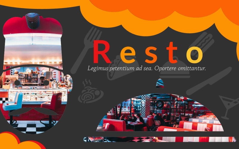 Resto - Restaurant unique Google Slides