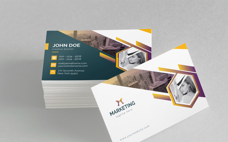 Download Фирменный стиль "Circle Marketing Personal Business Card - Corporate Identity Template" / Circle Marketing Personal Business Card - Corporate Identity Template - Фирменный стиль на тему графика business card creative corporate spa photography creative real estate food flyers stationery red green blue hi-quality official water color cards