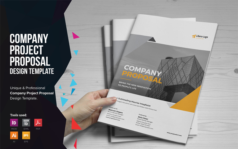Download Фирменный стиль "Gometi - Project Proposal - Corporate Identity Template" / Gometi - Project Proposal - Corporate Identity Template - Фирменный стиль на тему графика proposal project design proposals brochure catalog business web website development cms company profile corporate agency digital management template education school