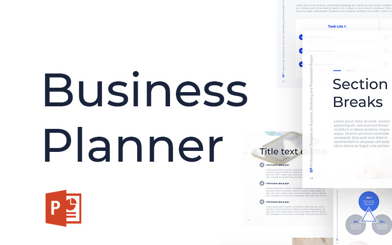 Business Planner PowerPoint-sjabloon