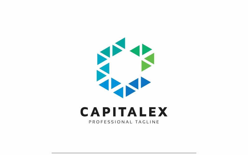 Download Шаблон логотипа "C Letter - Hexagon Polygon Logo Template" / C Letter - Hexagon Polygon Logo Template - Шаблон логотипа на тему графика alphabet box c letter logo colorful colour creative creativity cube design digital graphic hexa image initial media modern polygon print