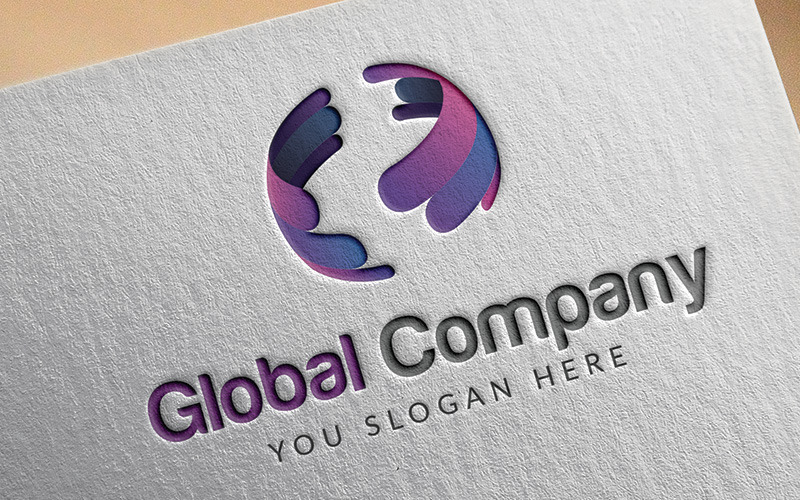 Global Şirket Logo Şablonu