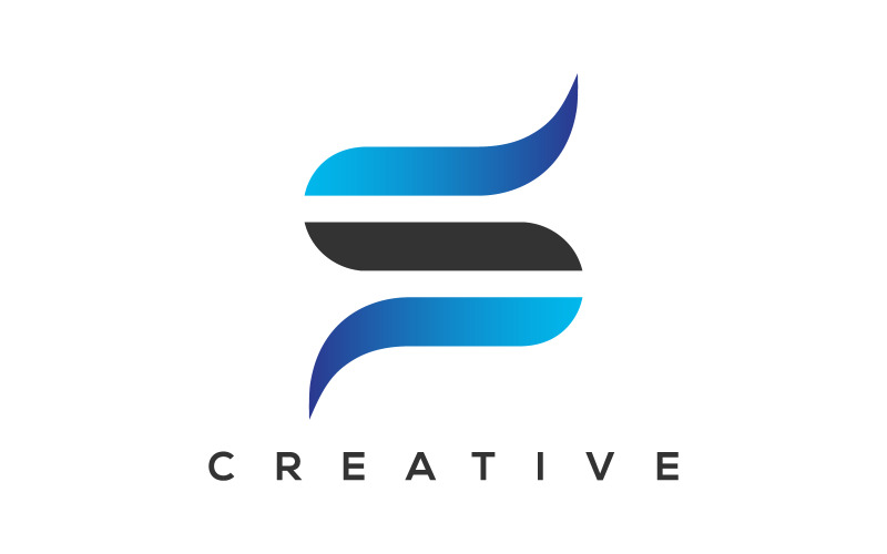 Kreatív márka S - Letter Logo Design
