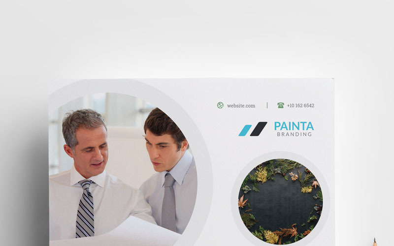 Download Фирменный стиль "Milimalist - Cleen Business Flyer - Corporate Identity Template" / Milimalist - Cleen Business Flyer - Corporate Identity Template - Фирменный стиль на тему графика flyer corporate corporate creative flyer travel business card card liflet computer internet stationery id kit blue hi-quality official symple green