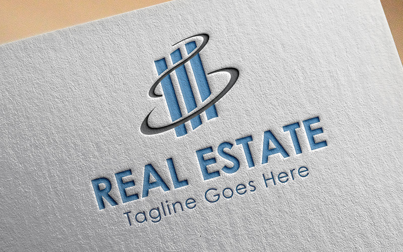 Download Шаблон логотипа "Real Estate Logo Template" / Real Estate Logo Template - Шаблон логотипа на тему графика brand branding build building construction corporate empire estate group home house housing insurance lease logotype properties property real reality