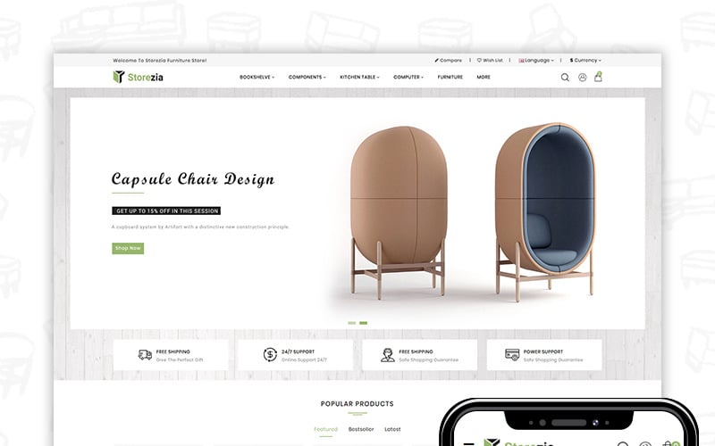 тема storezia prestashop