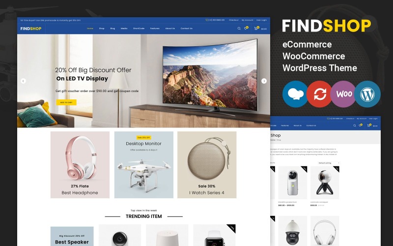 Findshop - Mega Store Motyw WooCommerce