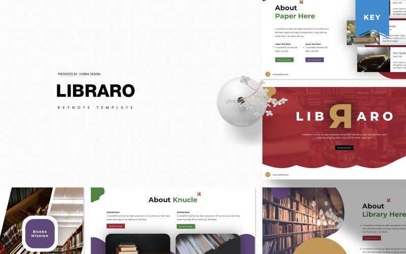 Libraro - Modèle Keynote