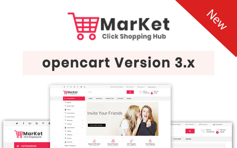 Market  Multipurpose Theme OpenCart Template