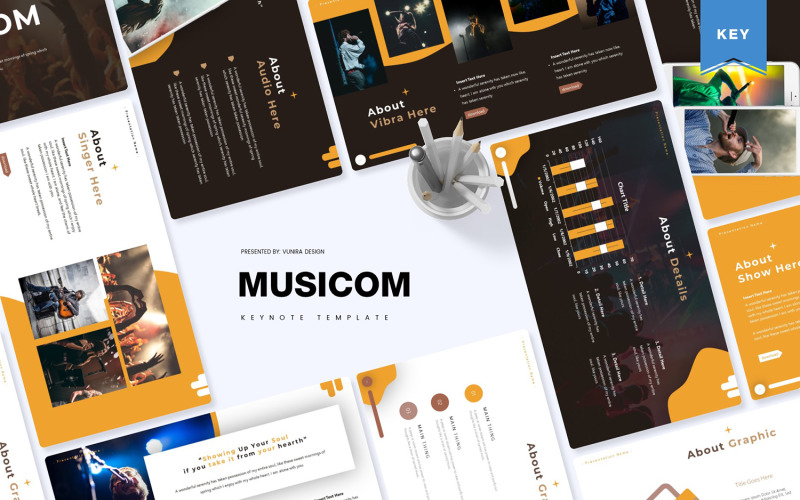 Musicom - Keynote sablon