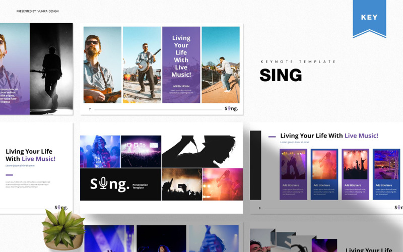 Sing - Keynote-sjabloon