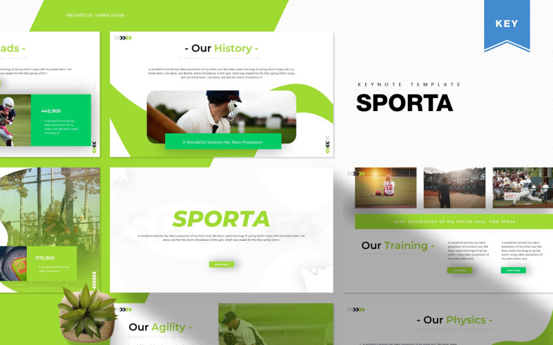 Sporta - Modèle Keynote