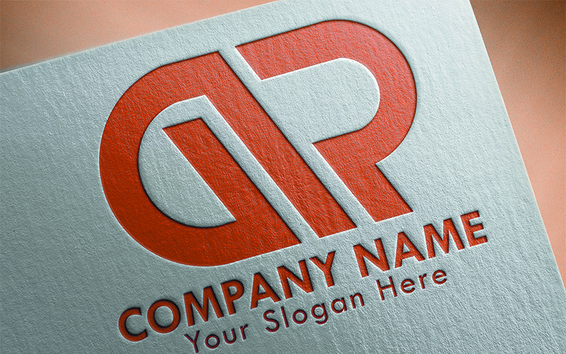 Download Шаблон логотипа "GR Letter Logo Template" / GR Letter Logo Template - Шаблон логотипа на тему графика creative modern flat minimalist professional logo design brand branding unique company business