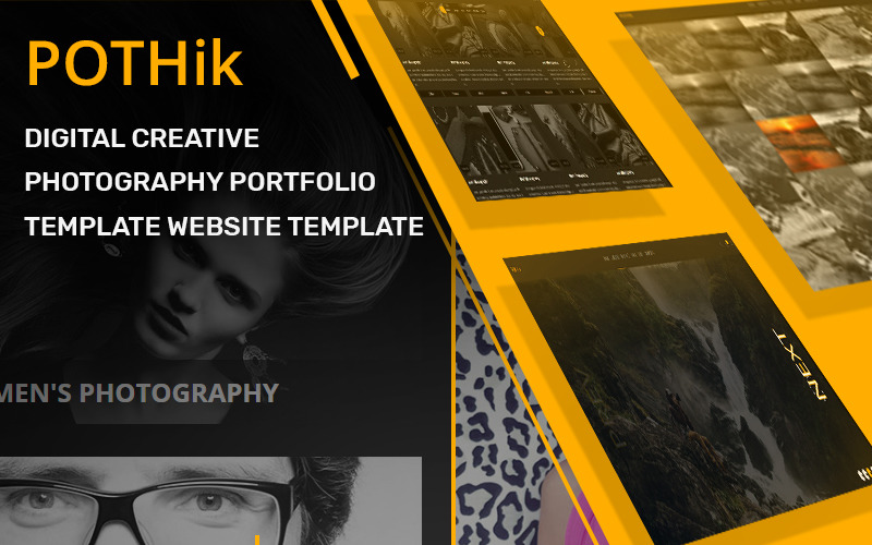Pothik - Dijital Yaratıcı Fotoğrafçılık Portföyü Web Sitesi Şablonu