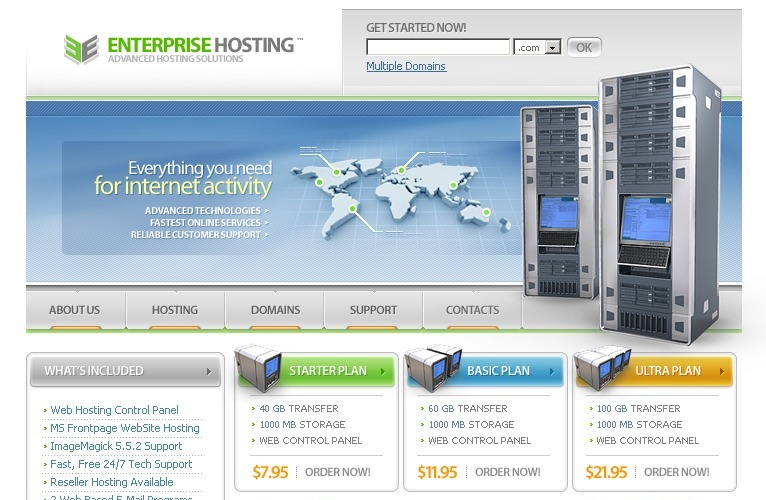 Hosting Website Template