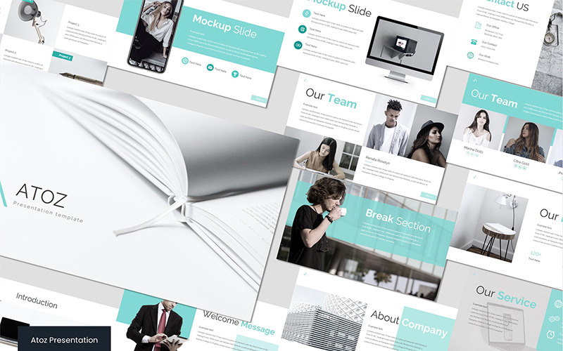 Atoz - Modello PowerPoint