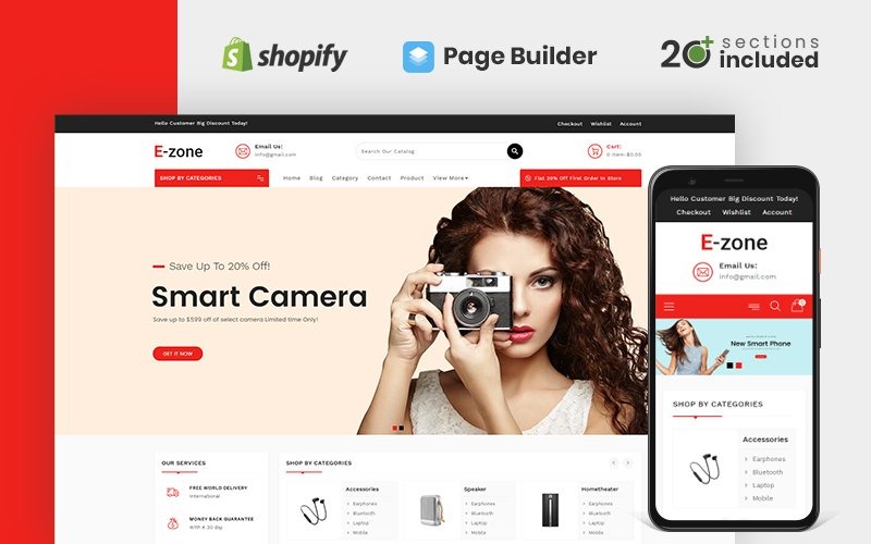Ezone Electronics Store Shopify Theme