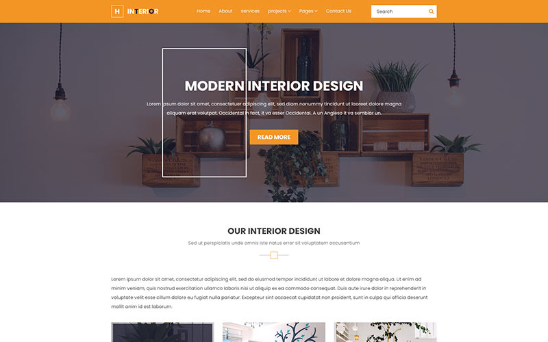 Download PSD шаблон "H Interior - Interior Design & Architecture PSD Template" / H Interior - Interior Design & Architecture PSD Template - Адаптивный PSD шаблон на тему домашний ремонт architect architecture building business construction decor decoration exterior furniture house landscape interior-studio house-design interior interior-design renovation kitchen-design lands