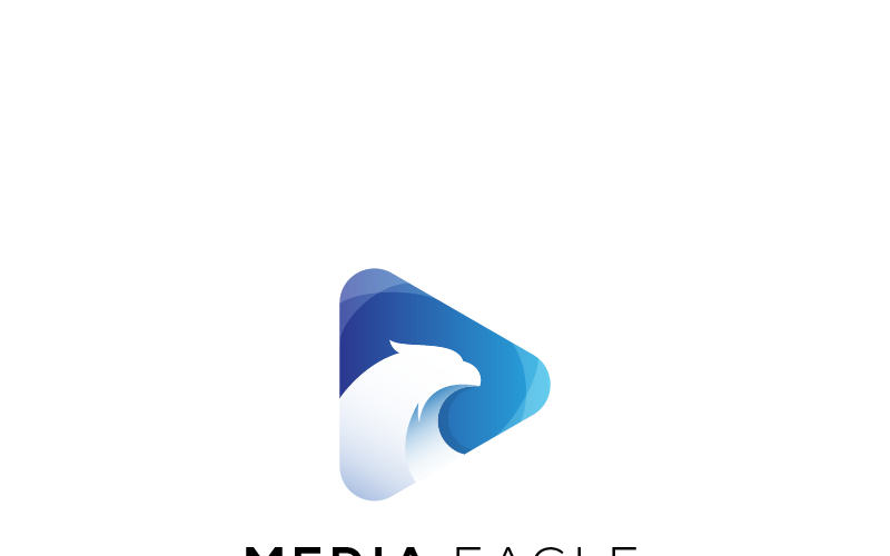 Download Шаблон логотипа "Media Eagle Logo Template" / Media Eagle Logo Template - Шаблон логотипа на тему графика 
