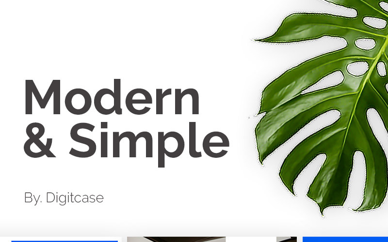 Modèle PowerPoint de présentation moderne et simple