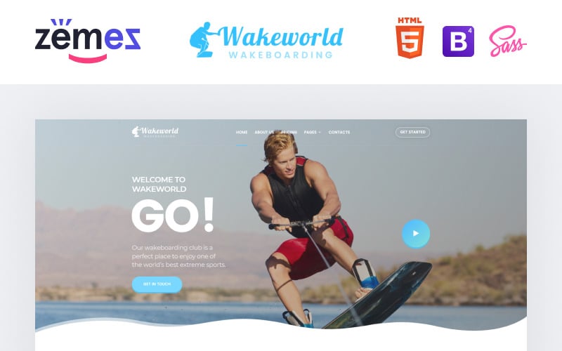 Wakeworld - Surfing Multipage Creative HTML Web Template