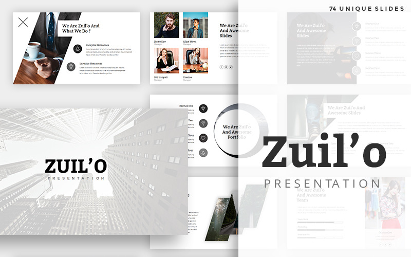 Zuil'o - Yaratıcı PowerPoint şablonu