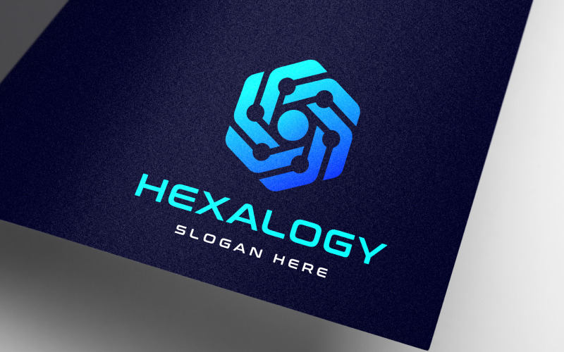 Download Шаблон логотипа "Creative Hexagonal Technology Logo Template" / Creative Hexagonal Technology Logo Template - Шаблон логотипа на тему графика technology,abstract,box,brainstorm,creative,cubical,entertainment,gaming,global,hexagon,hexagonal,digital,electronices,endless,processor,wireless,modern,network,neutron,electronics