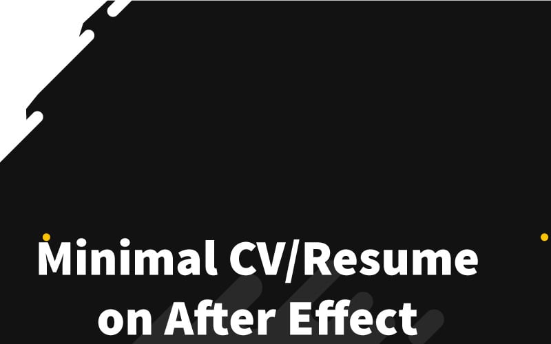 Devil Roy Barman Minimal Resume After Effects Intro
