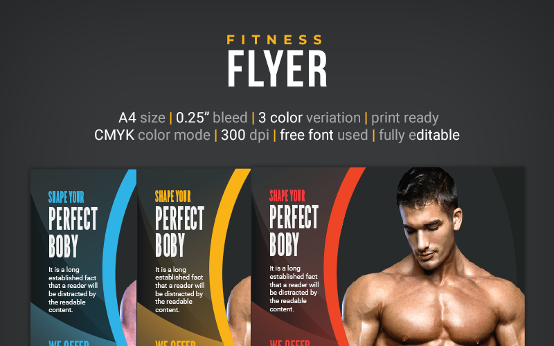 Fitness Flyer Design - Corporate Identity Template
