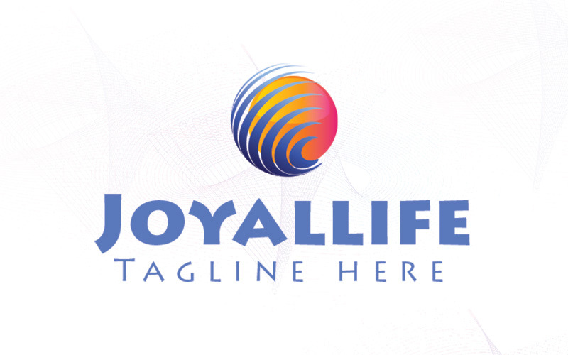 Download Шаблон логотипа "Joyallife Logo Template" / Joyallife Logo Template - Шаблон логотипа на тему графика care child club color colored colorful community corporation creative foundation friends friendship fund hand happines happy heart help children hope