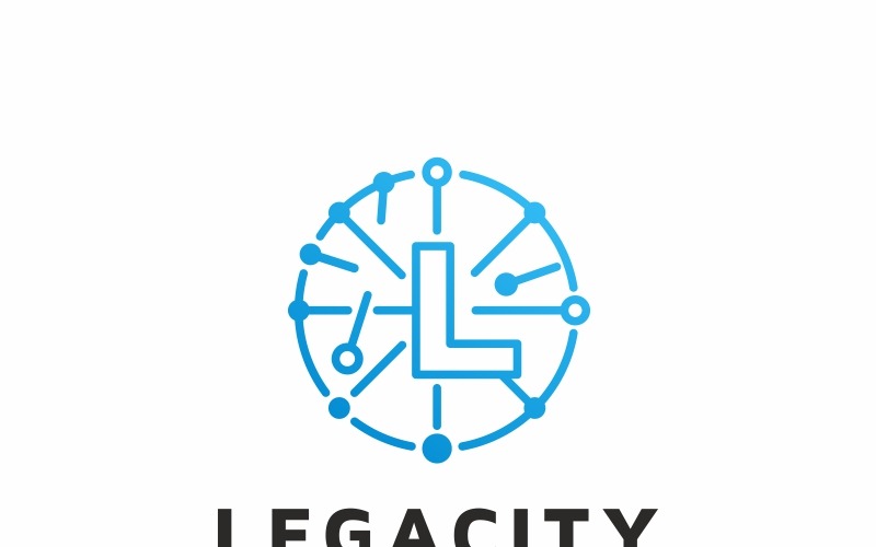 Legacidade - Modelo de logotipo da letra L