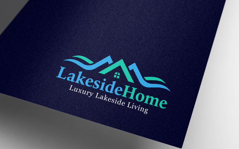 Download Шаблон логотипа "Luxury Lakeside Home Real Estate Logo Template" / Luxury Lakeside Home Real Estate Logo Template - Шаблон логотипа на тему графика architecture,building,business,company,construction,design,home,house,insurance,logo,modern,property,real,estate,lakeside,resort,hotel,motel,sea,beach