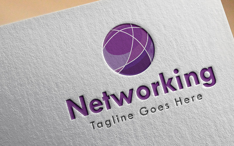 Modèle de logo de mise en réseau