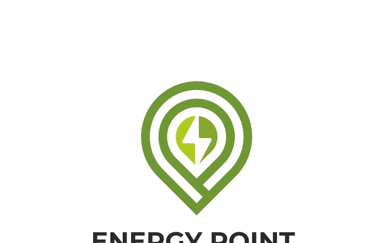 Download Шаблон логотипа "Power Point Logo Template" / Power Point Logo Template - Шаблон логотипа на тему графика abstract creative energy finder locator logo modern navigator pin places point power powerpoint